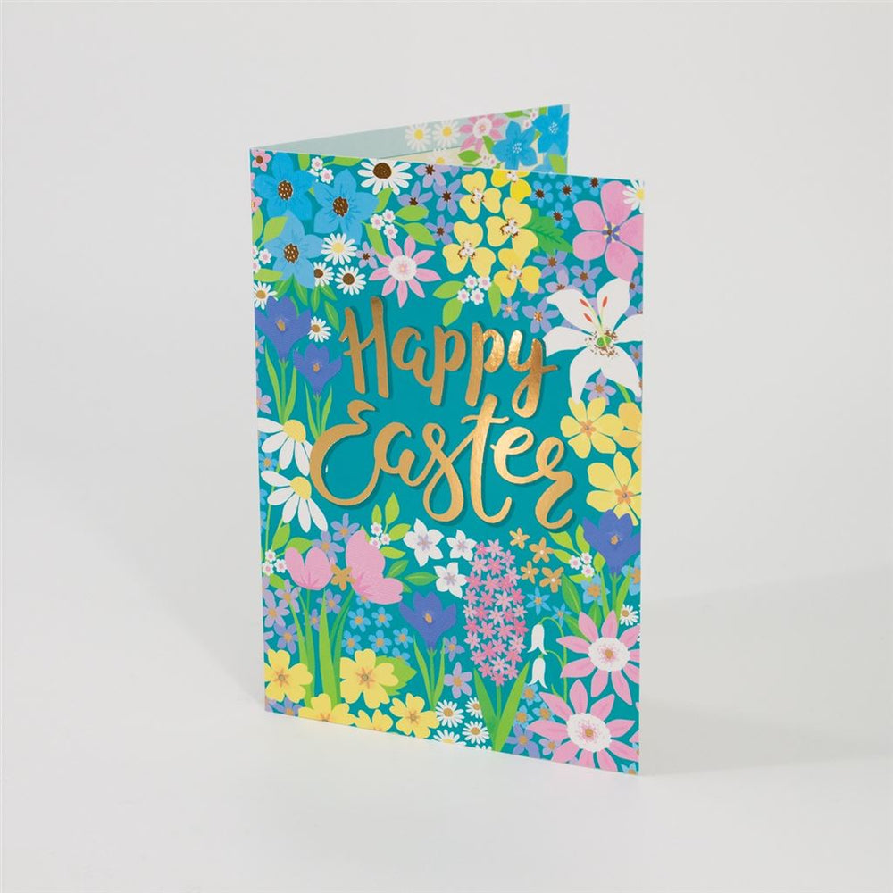 Happy Easter Floral Greeting Card
