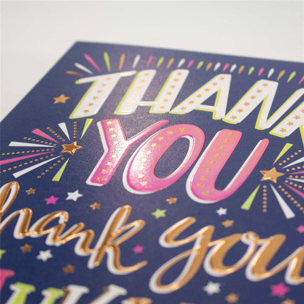 Multi-Coloured Thank You Card
