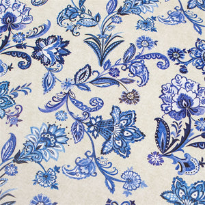 Blue Paisley Wrapping Paper Roll