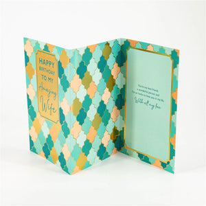 Two-Fold Birthday Card For Wife