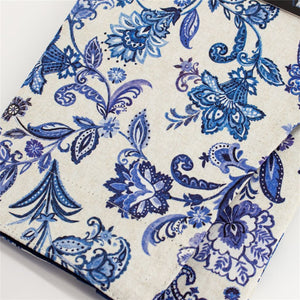 Blue Paisley Organic Cotton Apron