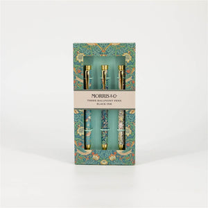 William Morris 3 Pack Pink Ballpoint Pen Set