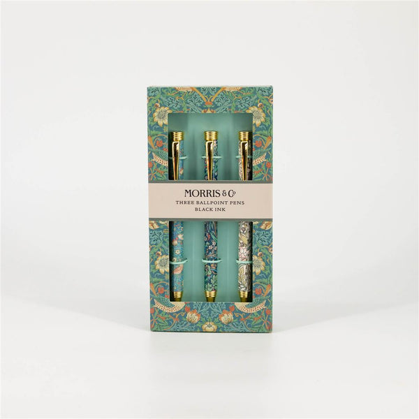 William Morris 3 Pack Pink Ballpoint Pen Set