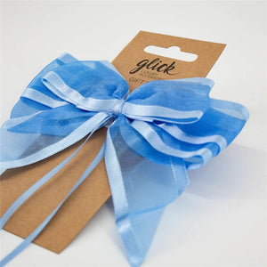 Baby Blue Satin Luxury Bow