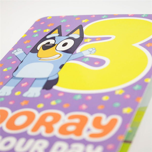 Bluey 3rd Birthday Card