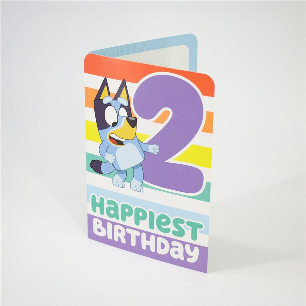 Bluey 2nd Birthday Card