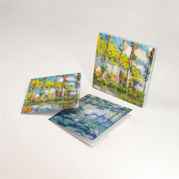 Claude Monet Reflections Notecard Wallet - Set Of 8