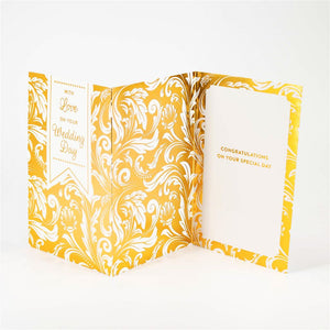 With Love & Congratulations Wedding Card