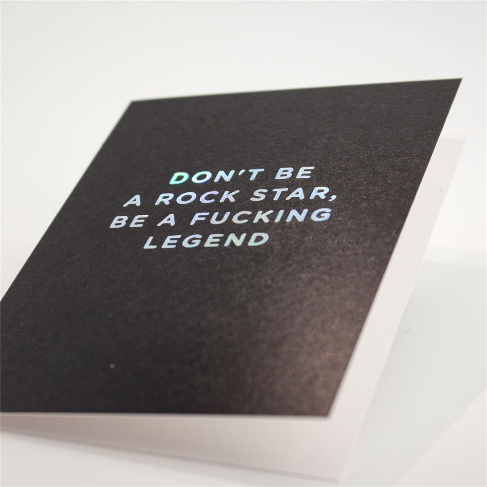 Black Mini Greeting Card