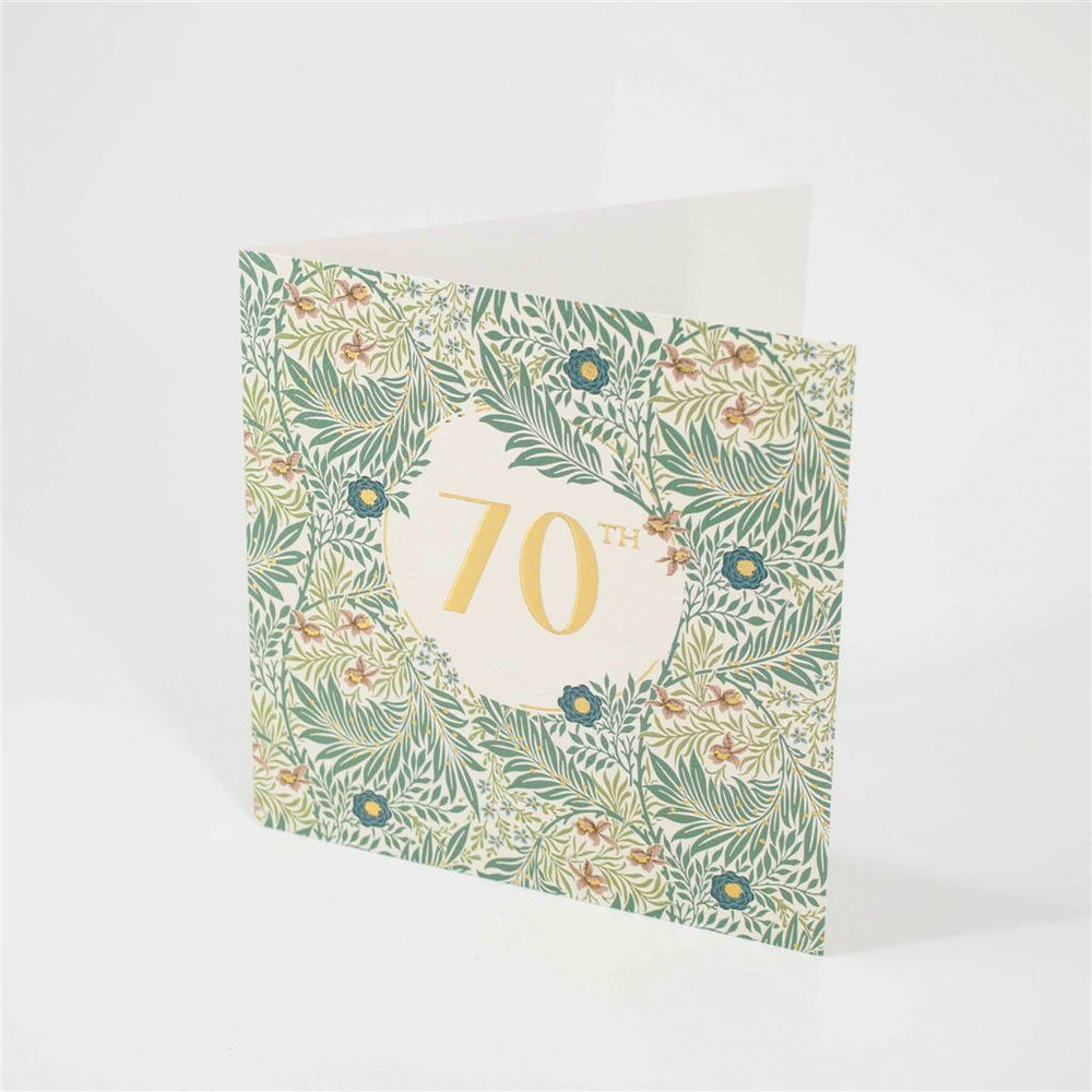 Embossed 70th Birthday Card