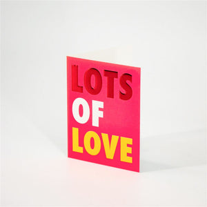 Lots of Love Small Greeting Card