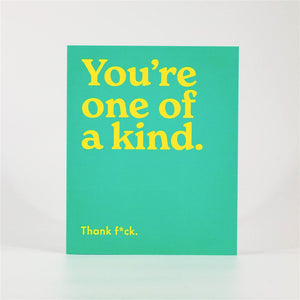 Bold Yellow Text Card