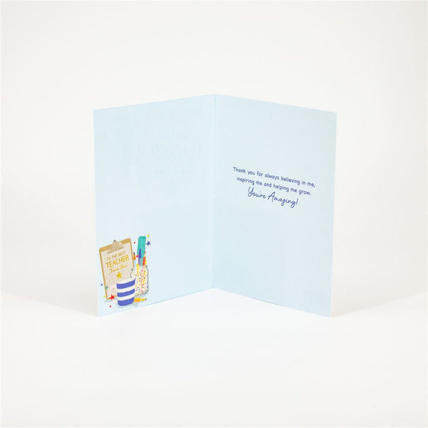 Clipboard Thank You Teacher Card