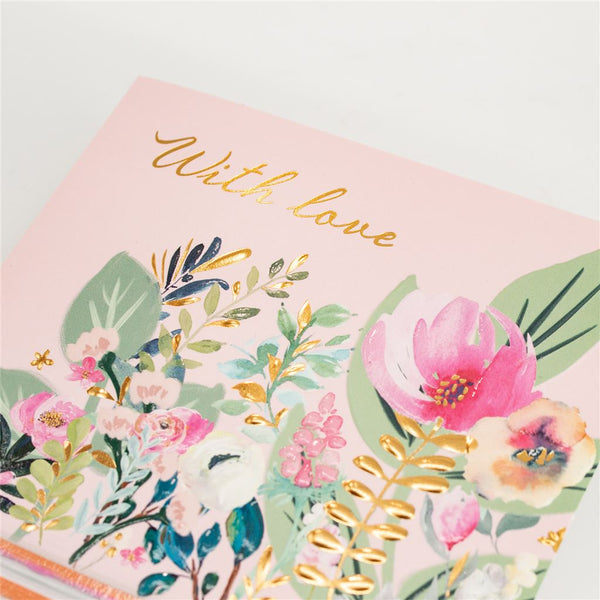 With Love Floral Greeting Card