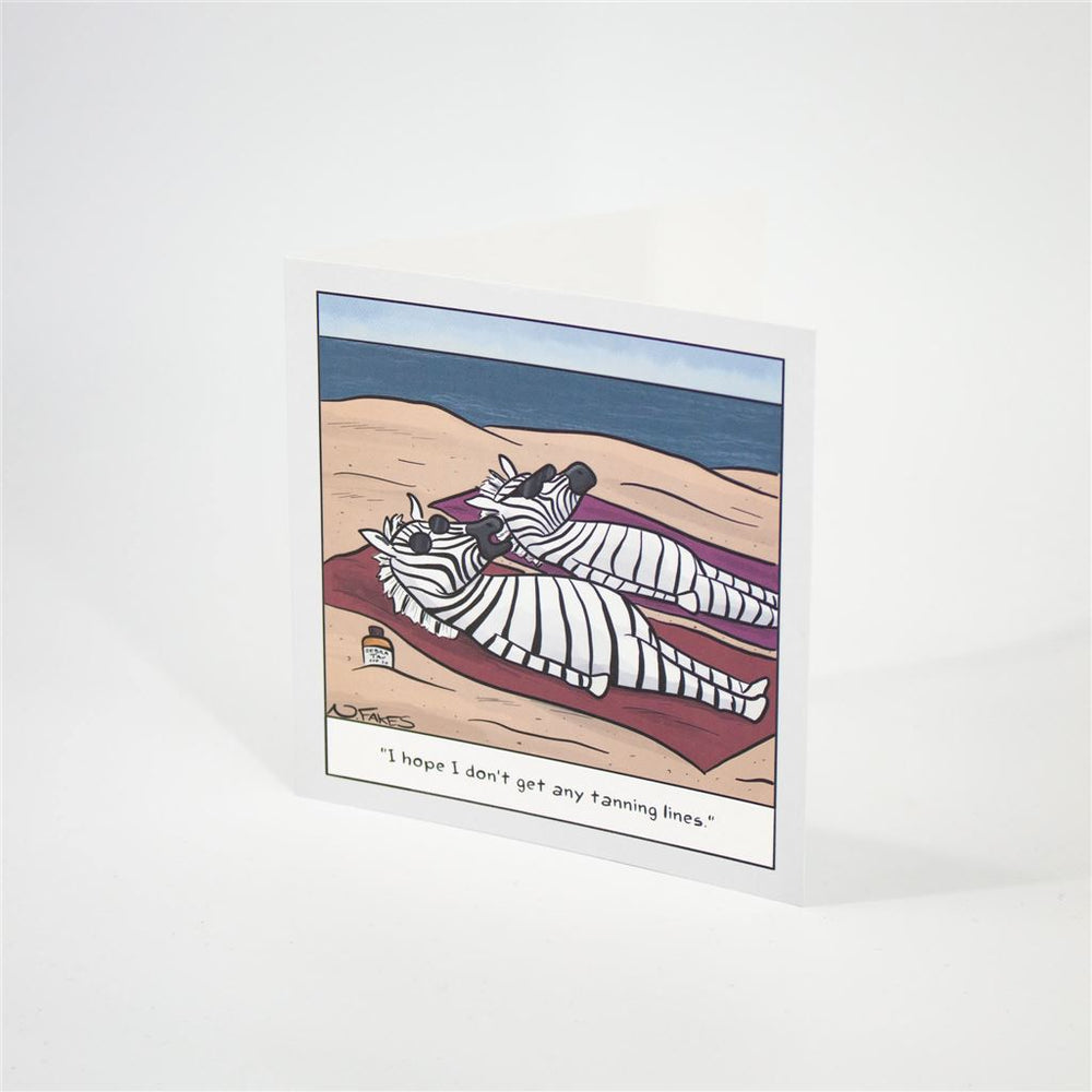 Funny Zebra Card