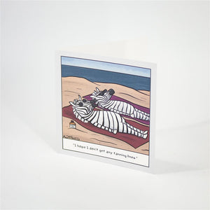 Funny Zebra Card