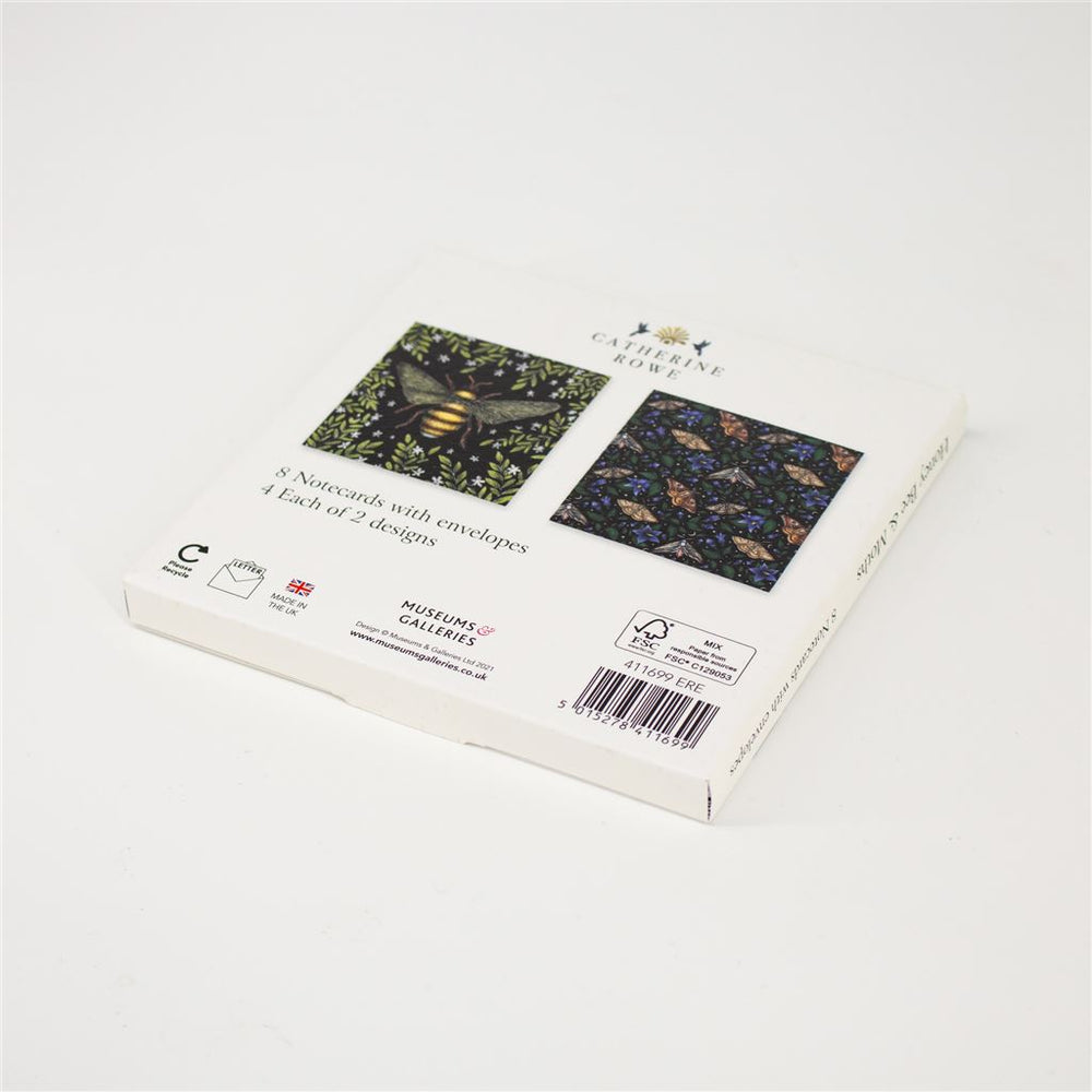 Honey Bee & Moths Notecard Wallet - Set of 8