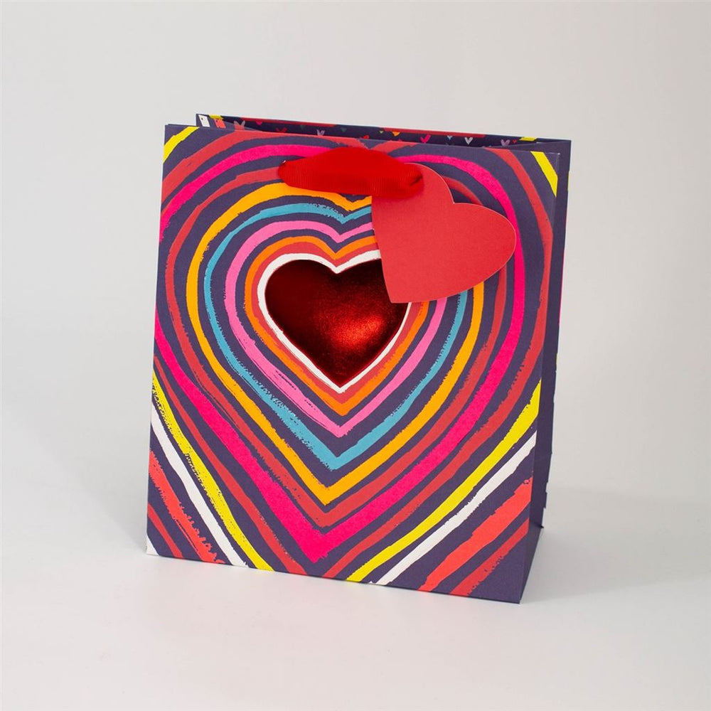 Rainbow Heart Large Gift Bag