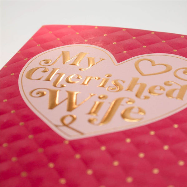 Quilted Romantic Wife Card