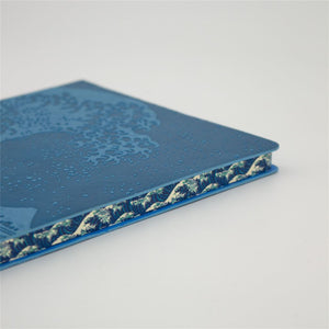 Great Wave Lined Blue Notebook