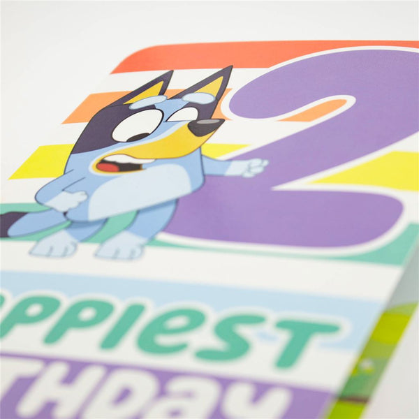 Bluey 2nd Birthday Card