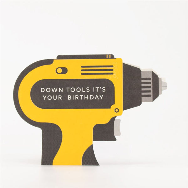 Drill Shape Cut Birthday Card