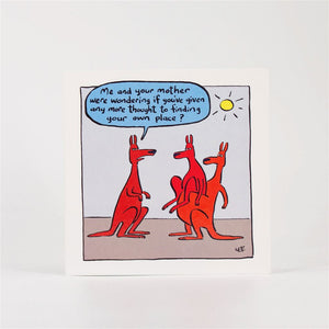 Funny Kangaroo Card