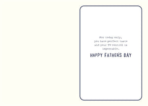 Happy Father's Day TV Remote Card