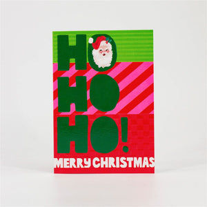 Modern Neon Holiday Card
