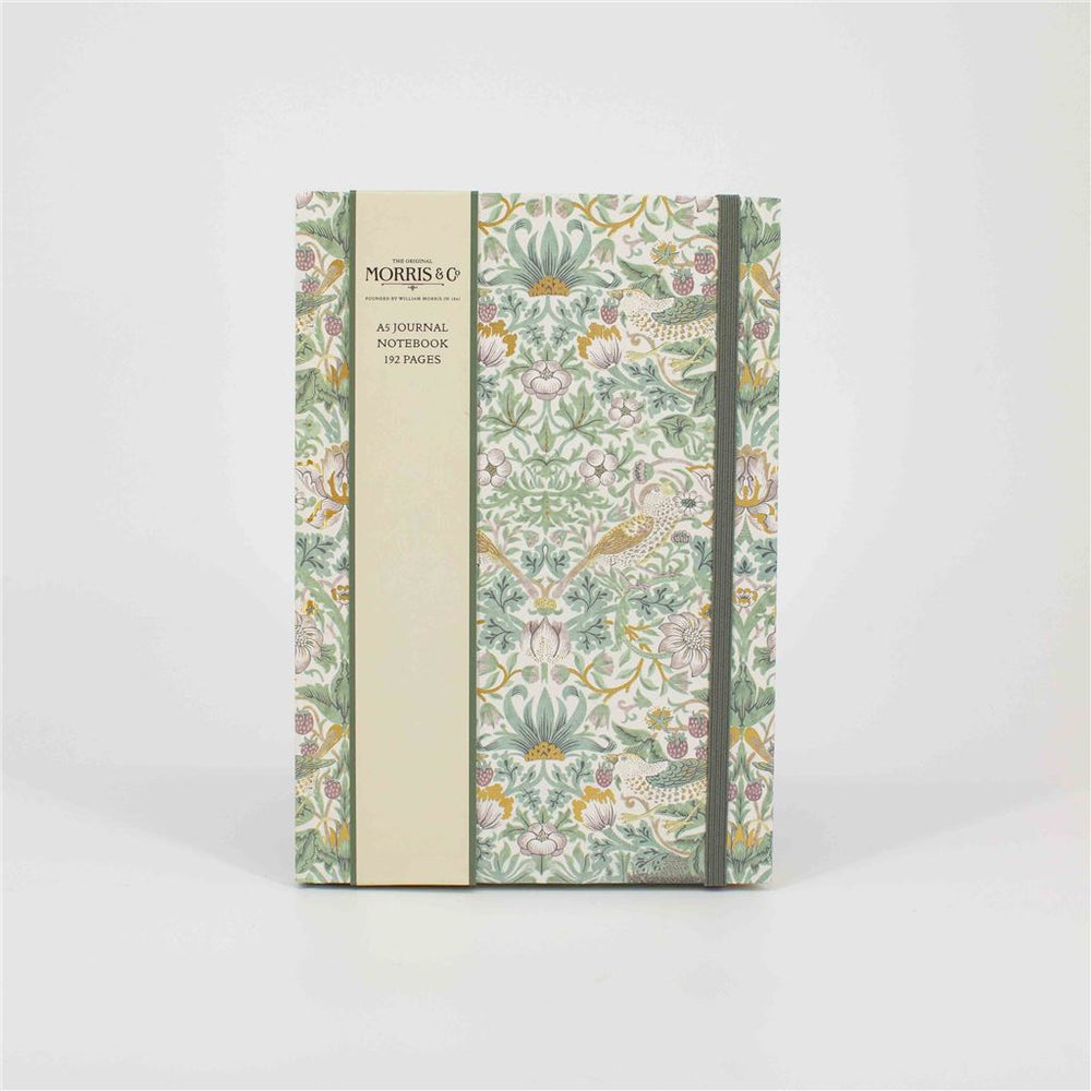 William Morris Linen Dotted Notebook
