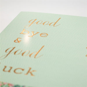 Stylish Farewell Jumbo Floral Card