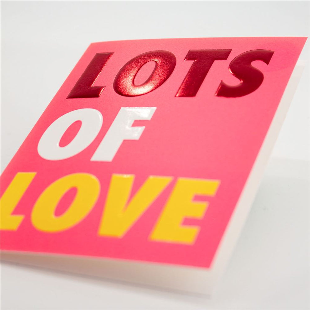 Lots of Love Small Greeting Card