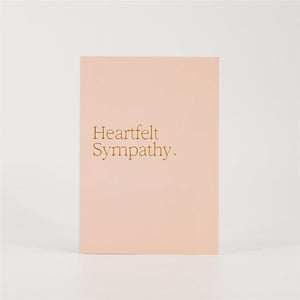 Peach Heartfelt Sympathy Card