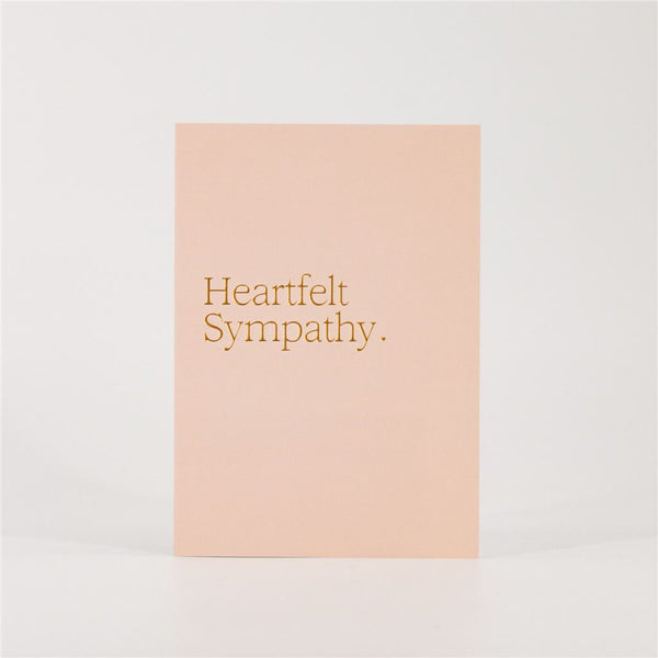 Peach Heartfelt Sympathy Card