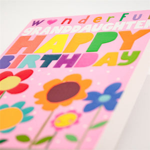 Happy Birthday Granddaughter Card