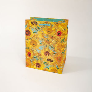 Vase with Twelve Sunflowers Medium Gift Bag