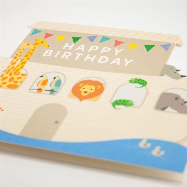 Noah’s Ark Shape Cut Birthday Card