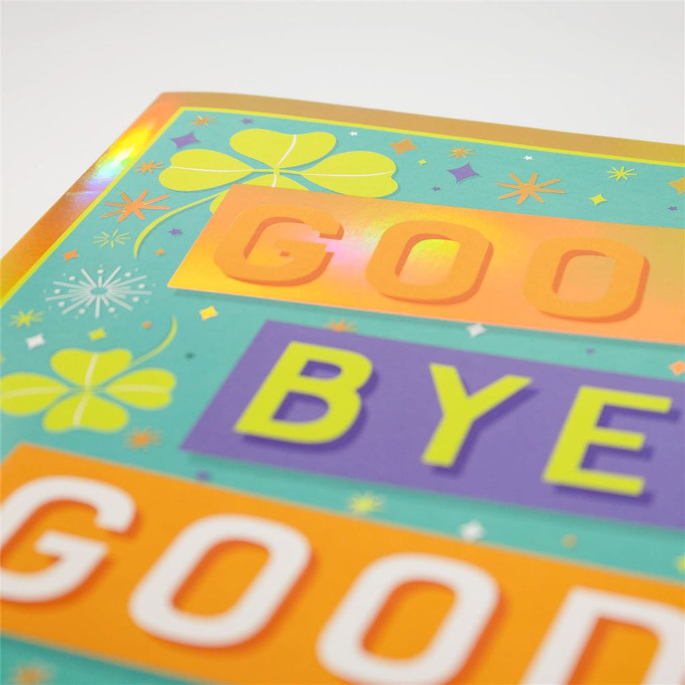 Jumbo Goodbye & Good Luck Card