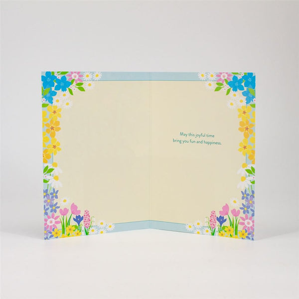 Happy Easter Floral Greeting Card