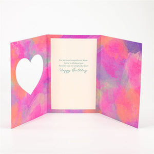 Mum Lazer-Cut Heart Birthday Card