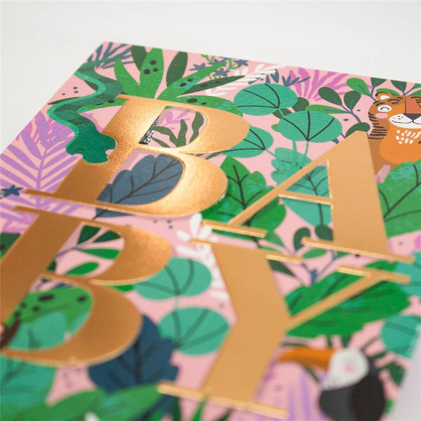 Baby Girl Jungle Card