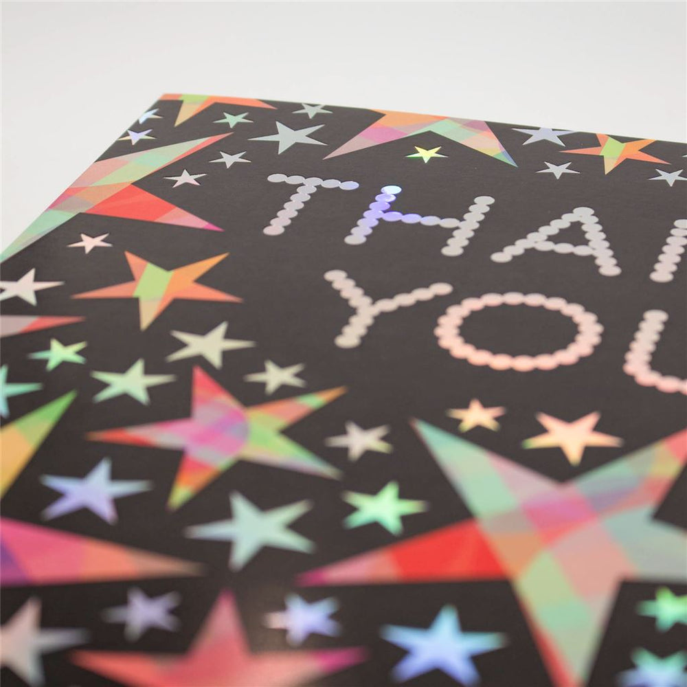 Colourful Star Thank You Card