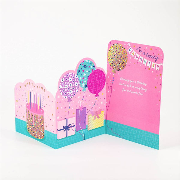 Two-Fold Happy Birthday Daughter Card