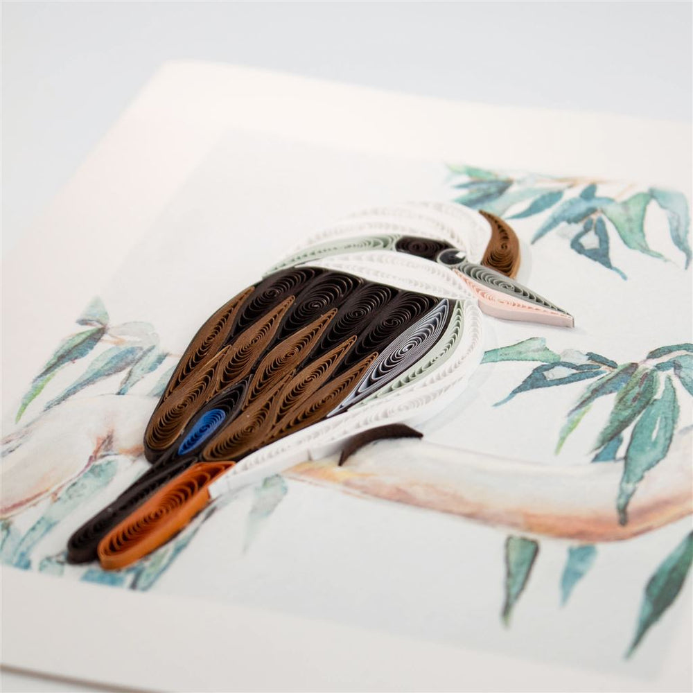 Handmade Quilled Kookaburra Card