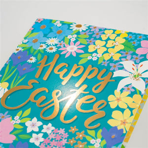 Happy Easter Floral Greeting Card