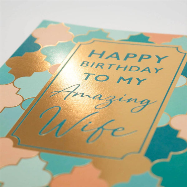 Two-Fold Birthday Card For Wife