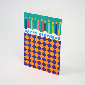 Pink Floral Happy Birthday Card