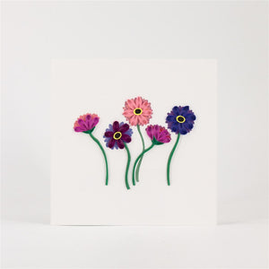 Handmade Quilled Gerbra Card