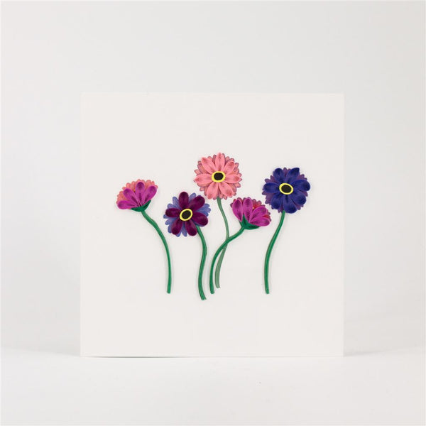 Handmade Quilled Gerbra Card