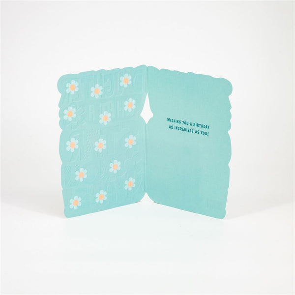 Shape Cut Happy Birthday Daugher Card